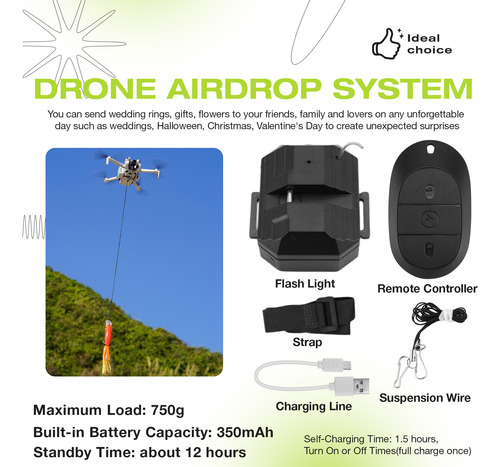 Sistema De Entrega Aérea Para Drones 4 Pro/3 Pro/se/m