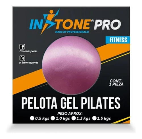 Pelota De Gel Para Pilates Instone Pro 1 Kg Varios Colores