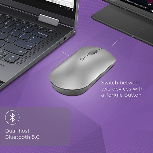 Mouse Lenovo Con 4 Botones, Dpi Ajustable Y Bluetooth