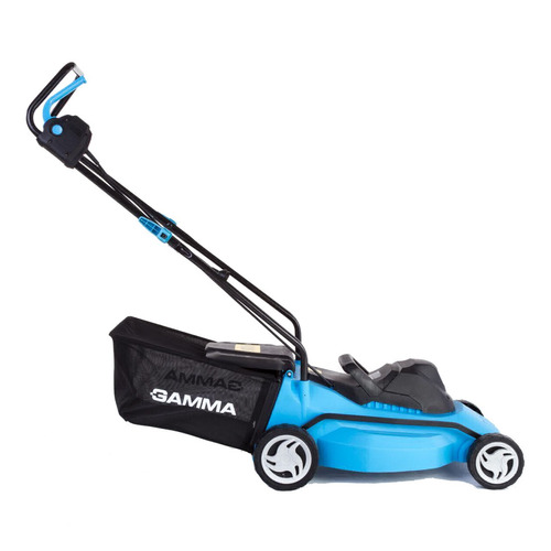 Cortadora de pasto eléctrica Gamma Máquinas G4944AR con bolsa recolectora de 1600W y 220V color azul/negro