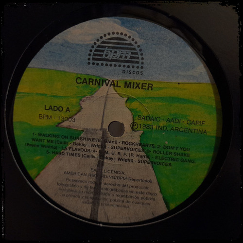 Jose De Tarot - Carnival Mixer - Ed Arg 1983 Vinilo Lp