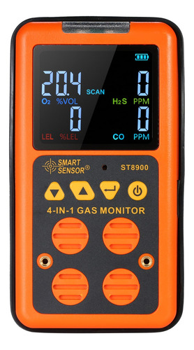 Detector De Gas 4 En 1 Con Sensor Inteligente