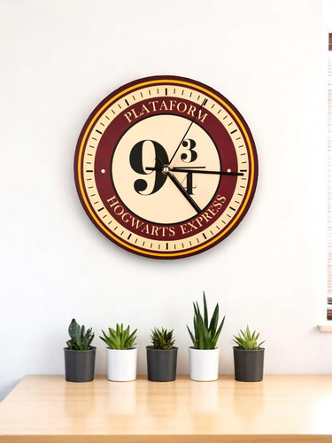 Reloj De Pared Analógico Nochtterna Harry Potter Plataforma