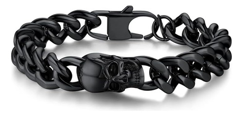 Pulsera De Calavera De Acero Inoxidable Bandmax Para Hombres