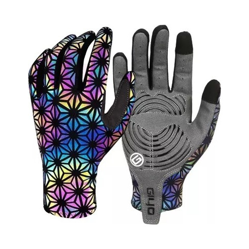 Guantes Giyo Reflectivos Gel Ruta Mtb Bici Patinaje Luminoso