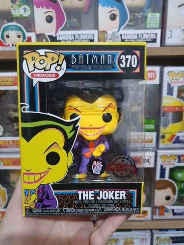 Funko Pop The Joker Batman The Animated Series Black Light