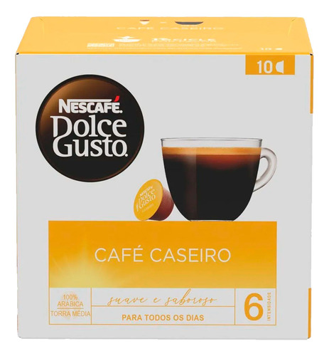 Café Nescafé Dolce Gusto Casero 10 Cápsulas 80g