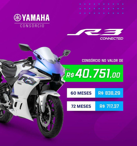 Garanta Seu Consórcio Yamaha R3 Com Parcela A Partir 717,37.