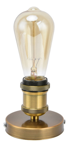 Lámpara De Techo Vintage Color Dorado Con Casquillo E26 .