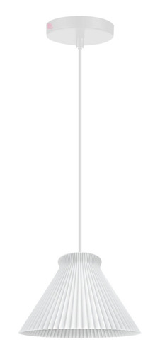 Lampara Colgante Misha Small Led Diseño Impresion 3d Estructura Blanco
