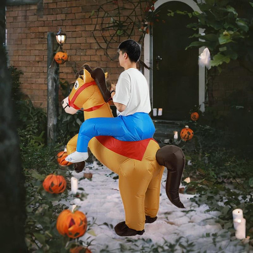 Disfraz Inflable Para Montar A Caballo Para El Festival De