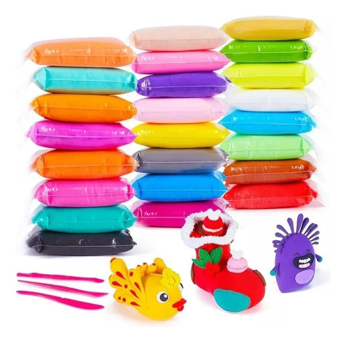 Pack X36 Masas Plasticina Moldeables Juego Para Niños