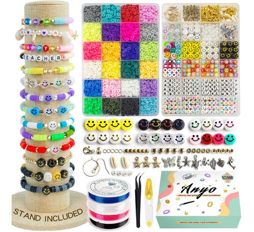 Kit Fabricacion Pulsera  Joya Soporte 24 Color Arcilla Para