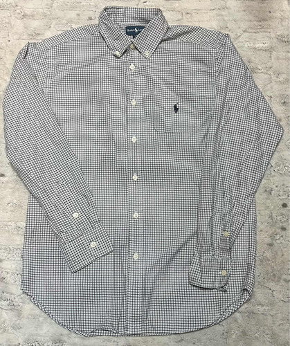 Camisa De Cuadros Manga Larga Ralph Lauren Niño Talla 14-16