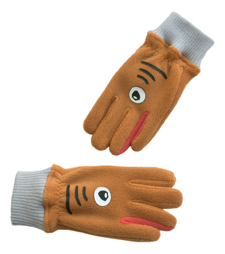 (or-1) Lindos Guantes De Invierno Con Forma De Tiburón Para