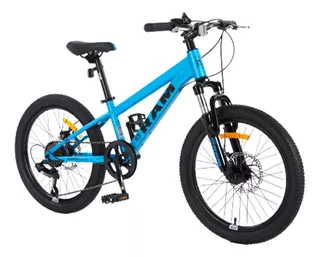 Bicicleta Montaña Ram Rebel Niño R20 K19 6 Velocidades Mtb Color Azul Tamaño del cuadro S