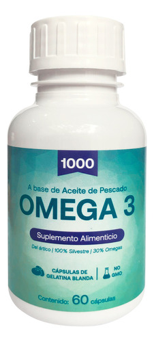 Omega 3 1000 Padn 60 Cápsulas Sabor Sin Sabor