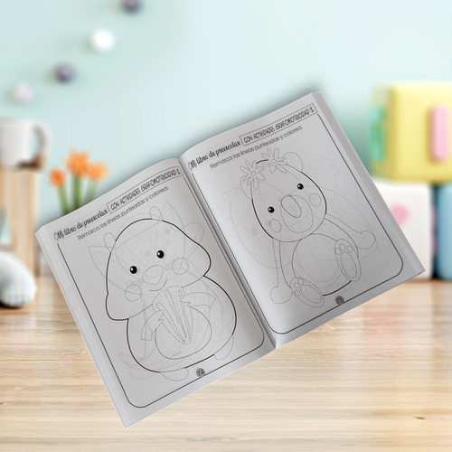 Libro Super Jumbo Escolar Colorear Jugar Y Aprender Niños 1