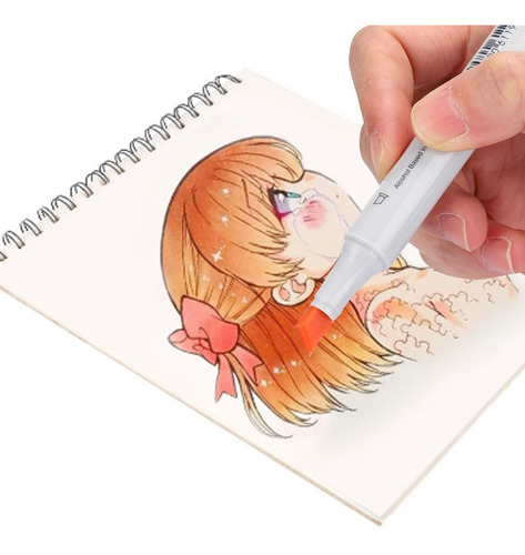 Imagen 6 de 10 de Rotulador De Doble Cabeza Colores De Piel Transparente Conju