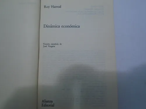 Dinámica Económica - Roy Harrod (Usado)