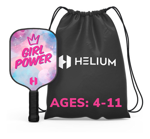 Helium Pickleball Paddle For Kids  Child Size Ages 4 -11 