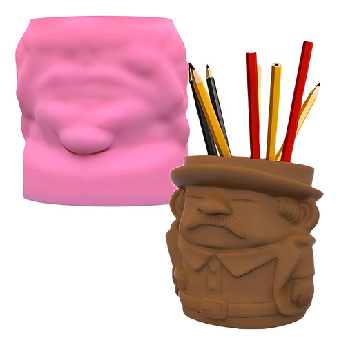 Molde De Silicone Formato Senhor Bigode