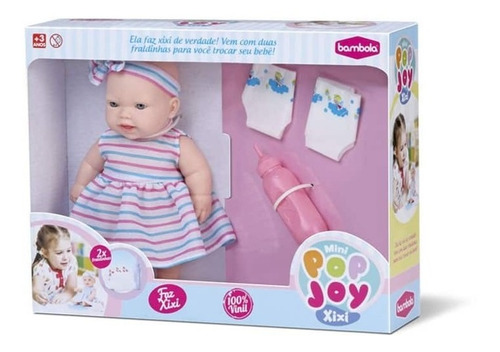 Brinquedo Infantil Boneca Mini Pop Joy Xixi Bambola