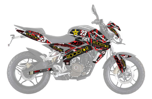 Kit De Graficos Pulsar 200 Ns Rock S Listo Para Instalar Ro