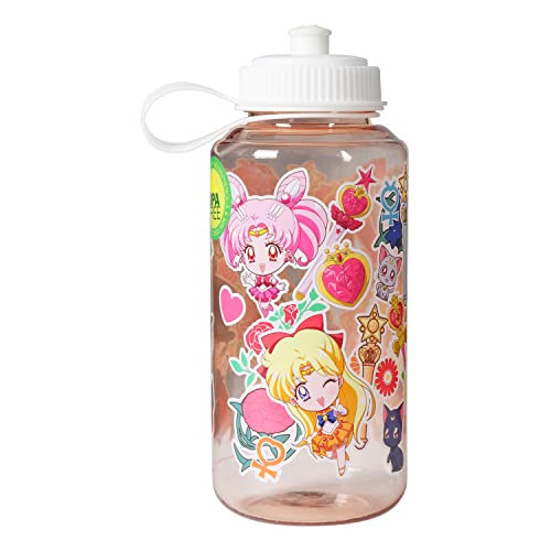 Botella De Agua De Sailor Moon Crystal, 34 Oz, Personaj...