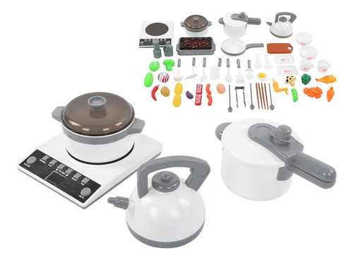 Juguetes De Simulación Para Niños De Cocina Y Accesorios Con