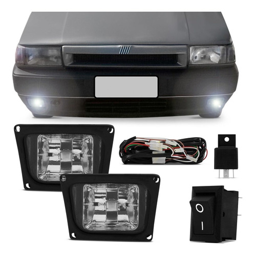 Kit Farol De Milha Fiat Tipo 93 94 95 96 97 Auxiliar Neblina