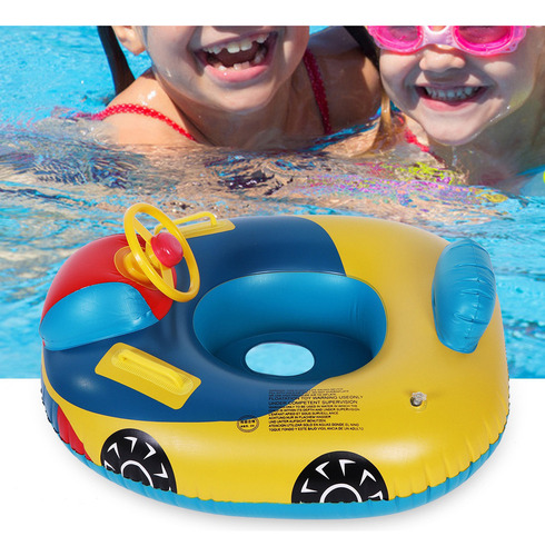 Coche Inflable For Bebés Y Niños Pequeños, Con Asiento Flot