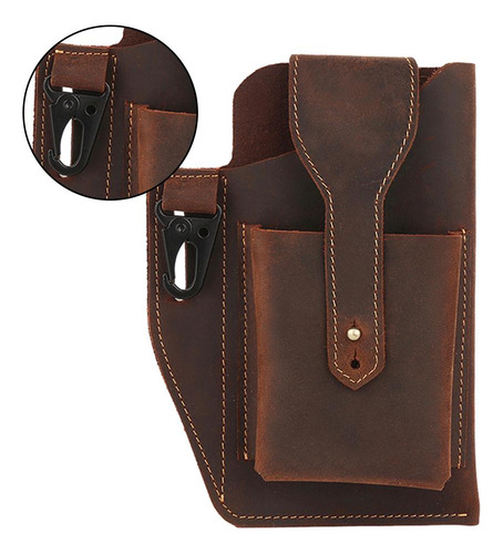 2 Funda De Cuero Para Teléfono Para Hombre Para Bolso Con