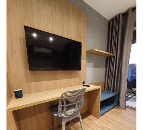 Studio De 25m2 Moderno E Mobiliado Em Santo Amaro (são Paulo), A 400m Do Metro - Pronto Para Usar Ou Alugar