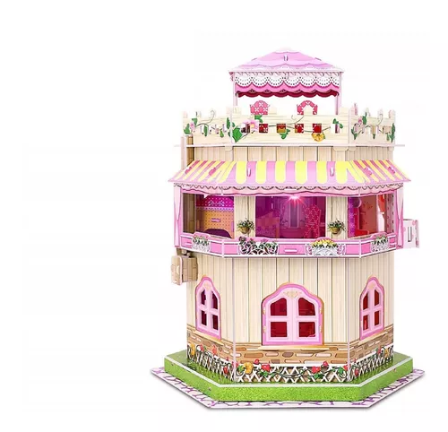 Maravilla Ver internet Halar Puzzle 3d Casa De Muñecas Para Niñas Con Luz Led | Envío gratis