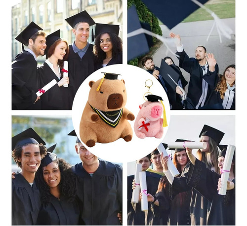 Peluche De Capibara De Graduación, 2 Piezas