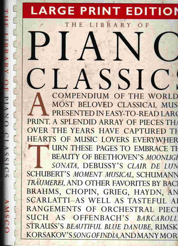 Libro:  The Library Of Piano Classics - Large Print Edition