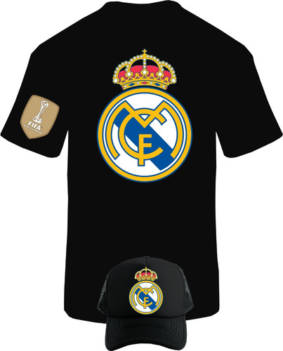 Camiseta Manga Corta Real Madrid Esp Obsequio Gorra 