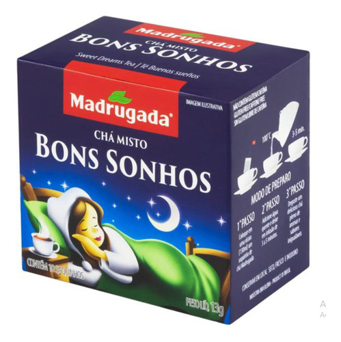 10 Chá Misto Combo Kit Madrugada Flores E Chás Com 10 Sachês