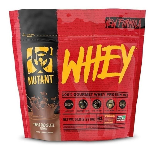 Imagen 1 de 1 de Suplemento en polvo Mutant Whey Whey proteína sabor triple chocolate en sachet de 2.27kg