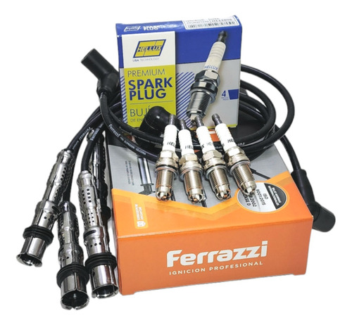 Kit Cables De Bujias+bujias Fox Suran Gol Trend Voyage Bosch