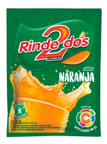 Pack X 240 Unid Jugo  Naranja 15 Gr Rinde 2 Jugos En Polvo