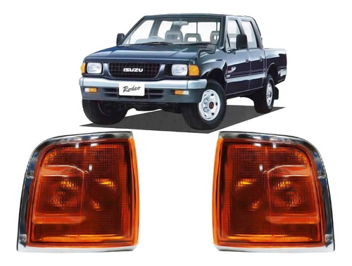 Juego Giros Faros Isuzu Luv 1992 1993 1994 1995 1996 Cromado