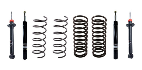 Amortiguador Y Espiral Kit X4 Volkswagen Gol Corven Plus