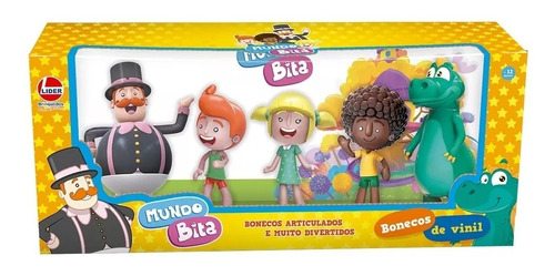 Brinquedo Bonecos De Vinil Mundo Bita Kit Com 5 Figuras 2732