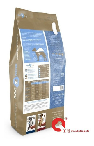 Imagen 2 de 6 de Alimento Para Perros Iron Dog Cachorros 2 Paquetes 3kg C/u