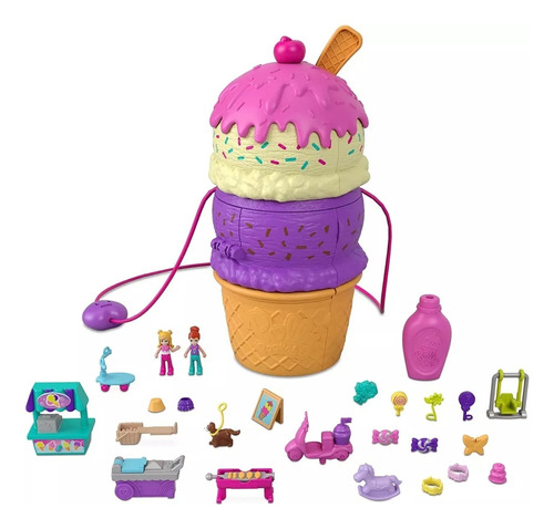 Polly Pocket Miniatura Set Helado Spin N Surprise Set