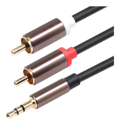 Imagen 4 de 8 de Cable Rca Hifi Estéreo De 3,5 Mm A 2rca Cable De Audio Aux R