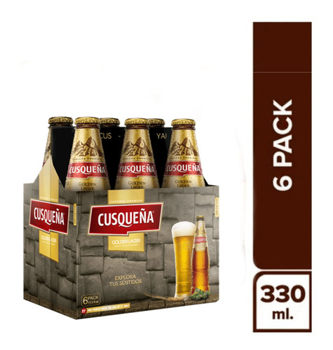 Cerveja Peruana Cusquena Gold Lager 330ml (6x)
