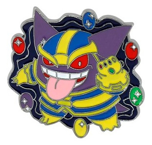 Pin Metalico Diseño Pokemon Gengar Thanos Anime Marvel